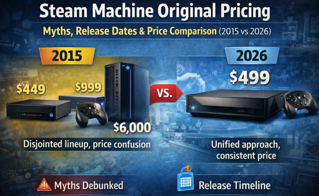 Steam Machine Original Pricing in 2026