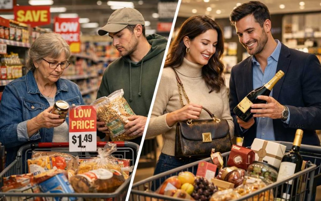 Premium Buyers Rise. Budget Shoppers Adapt. The Middle Disappears.