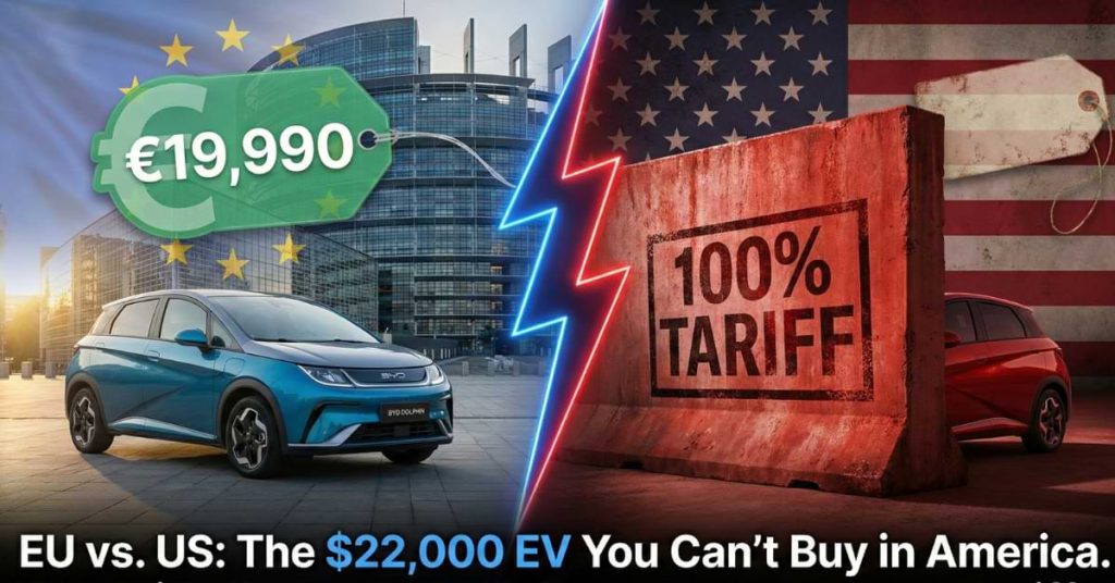 EU vs. US: The $22,000 EV You Can't Buy in America
EU vs. US: The $22,000 EV You Can't Buy in America
Who wins the Green Cold War consumers or tariffs?